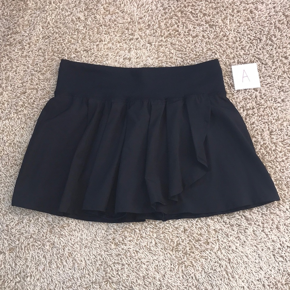 JoyLab - Hi-Rise Pleated Tennis Skirt (Black) A
